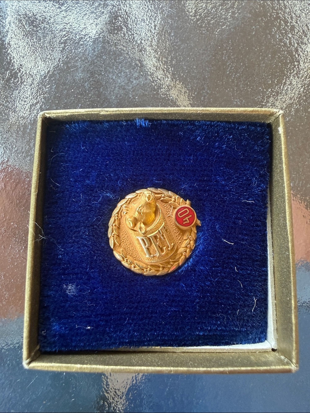 VINTAGE PET Milk lapel pin